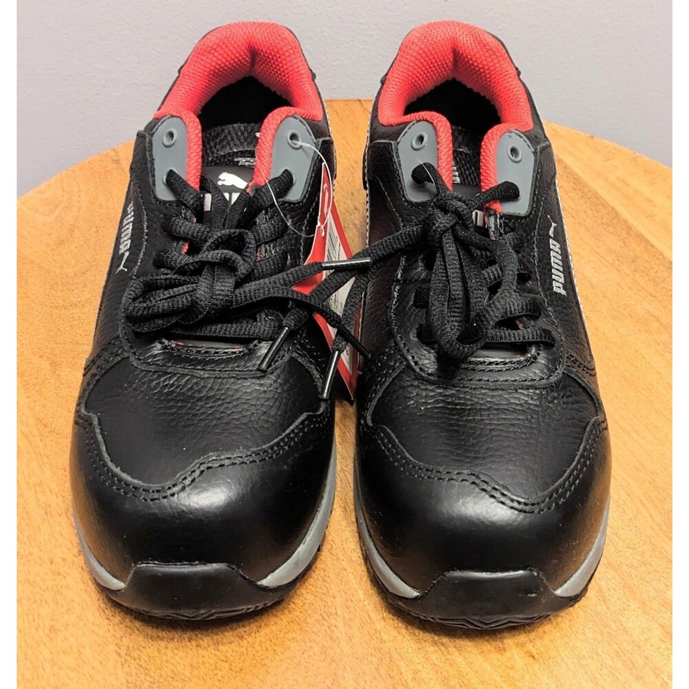 PUMA Safety Frontside Women's 6.5 Composite Toe ESD Work Shoes Black New 643535